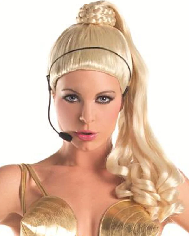 Wig for bold colors-80s Diva Blonde Wig