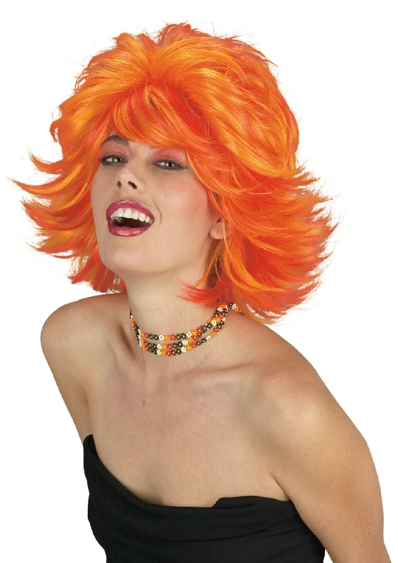 Wig for luxe flair-"Choppy Layered Wig - Red/Yellow" Halloween Wigs