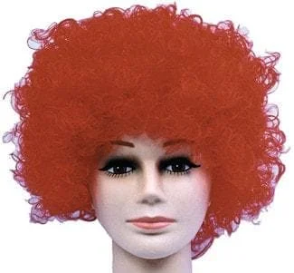 Wig for gentle flair-"Curly Clown - Red Afro" Halloween Wig