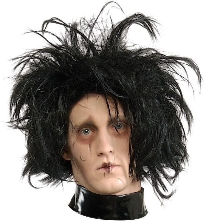 Wig for classic flair-"Edward Scissorhands - Black" Halloween Costume Wig