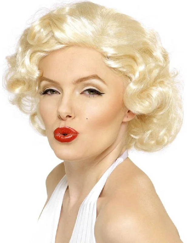 Wig for dramatic role-50s Marilyn Monroe Bombshell Blonde Wig