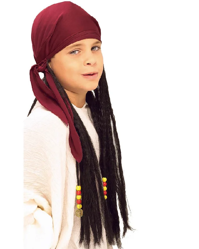 Wig for thick texture-Pirate Dreadlocks with Bandana Wig