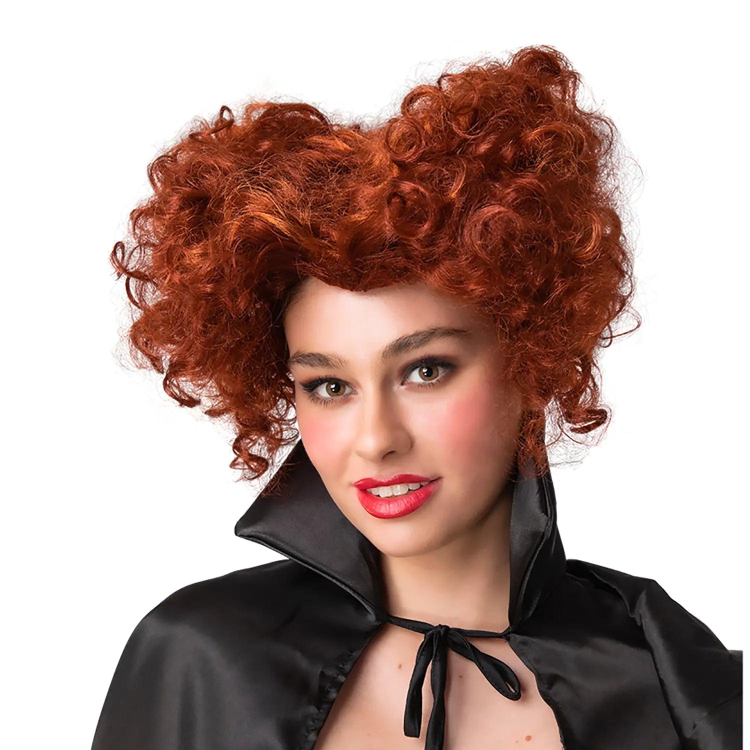 Wig conditioning spray sale-Red Queen Of Hearts Wig Funny Witch Curly Hair Fancy Dress