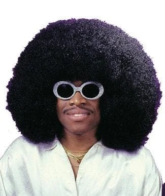 Wig for funky flair-"Super Fro Giant Afro" Halloween Wig