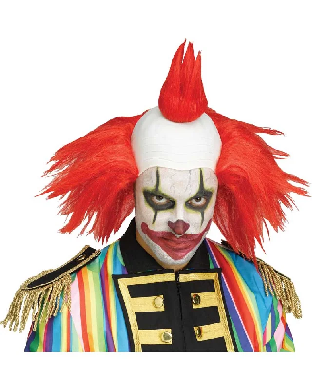 Wig for vivid hues-Twisted Clown Red Wig