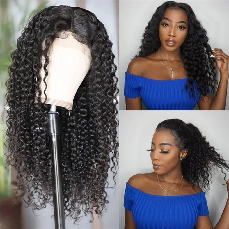 real person hair ring moonstone glow-360 Lace Front Wigs Kinky Curly Mongolian Virgin Human Hair Natural Looking Lace Wigs