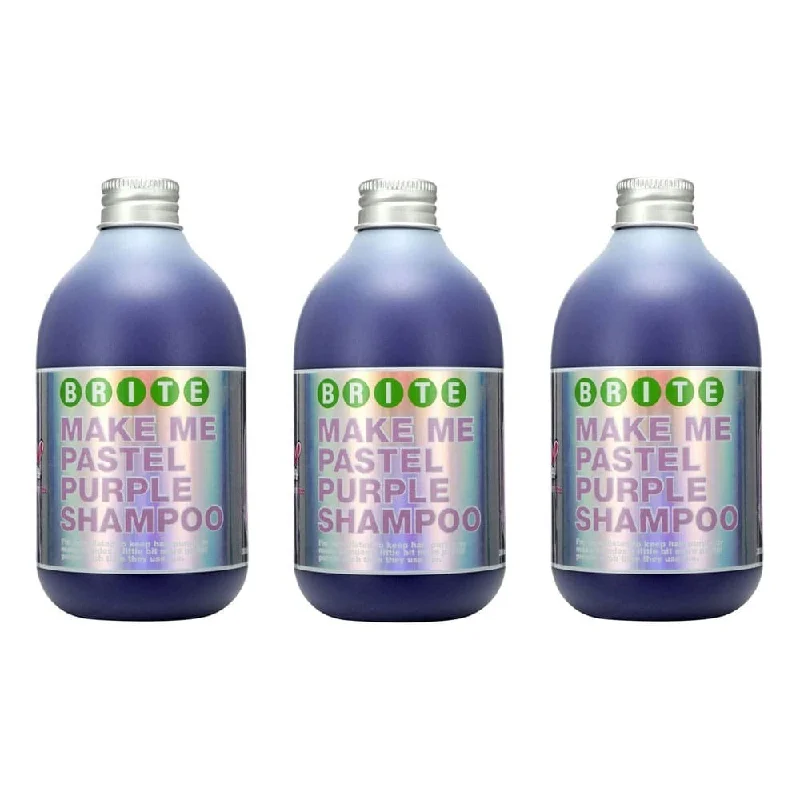 3x Brite Organix Make Me Pastel Purple Shampoo 300ml