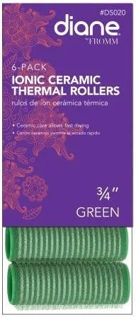 Diane Ionic Ceramic Thermal Rollers 3/4 in Green