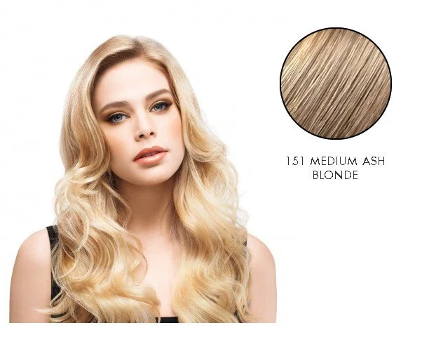 LuxHair HOW by Tabatha Coffey 10 Inch Circle Extension Medium Ash Blonde