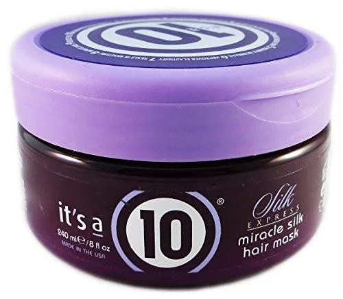 Best hair care for curly sturdiness-Its A 10 Silk Express Miracle Silk Hair Mask 8 oz