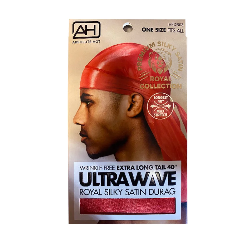 ABSOLUTE NEW YORK Utra Wave Silky Durag [RED] #HFDR03