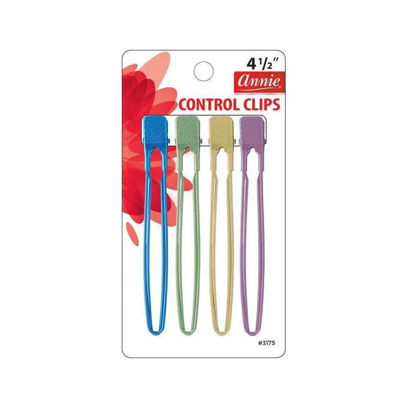 ANNIE Control Clips 4.5" 4ct [ASSORTED COLOR] #03175