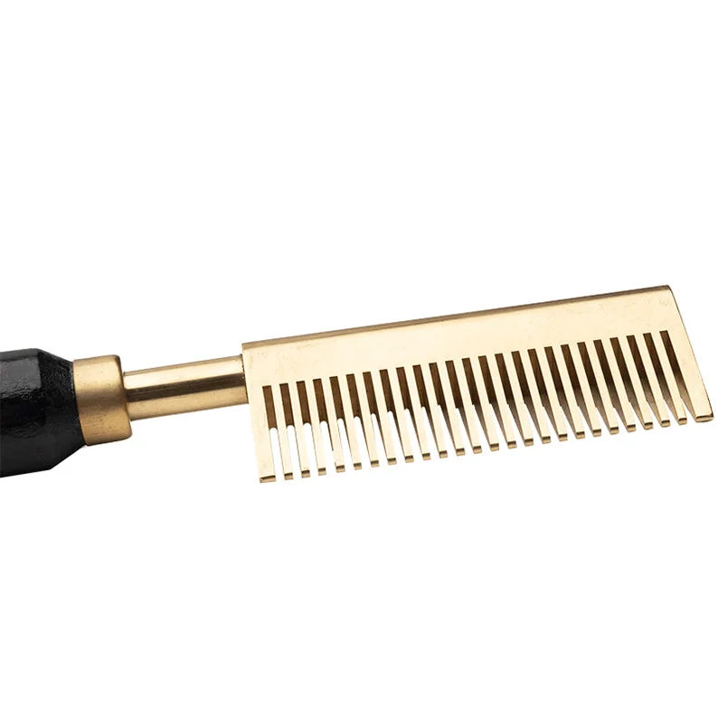 ANNIE HOT & HOTTER Electric Straightening Hot Comb [MEDIUM WIDE TEETH] #05534