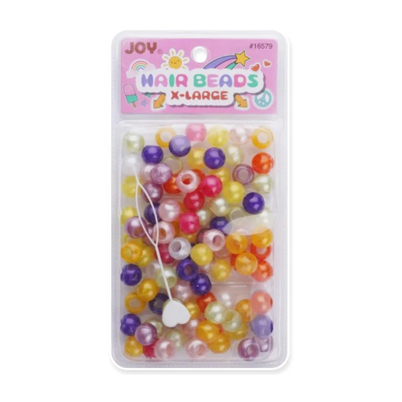 ANNIE JOY Round Beads XLarge Size Large Package Pearl [ASSORTED COLOR] #16579