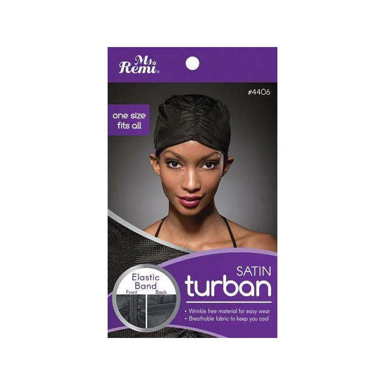 ANNIE MS. REMI Satin Turban [ASSORTED COLOR] #04406