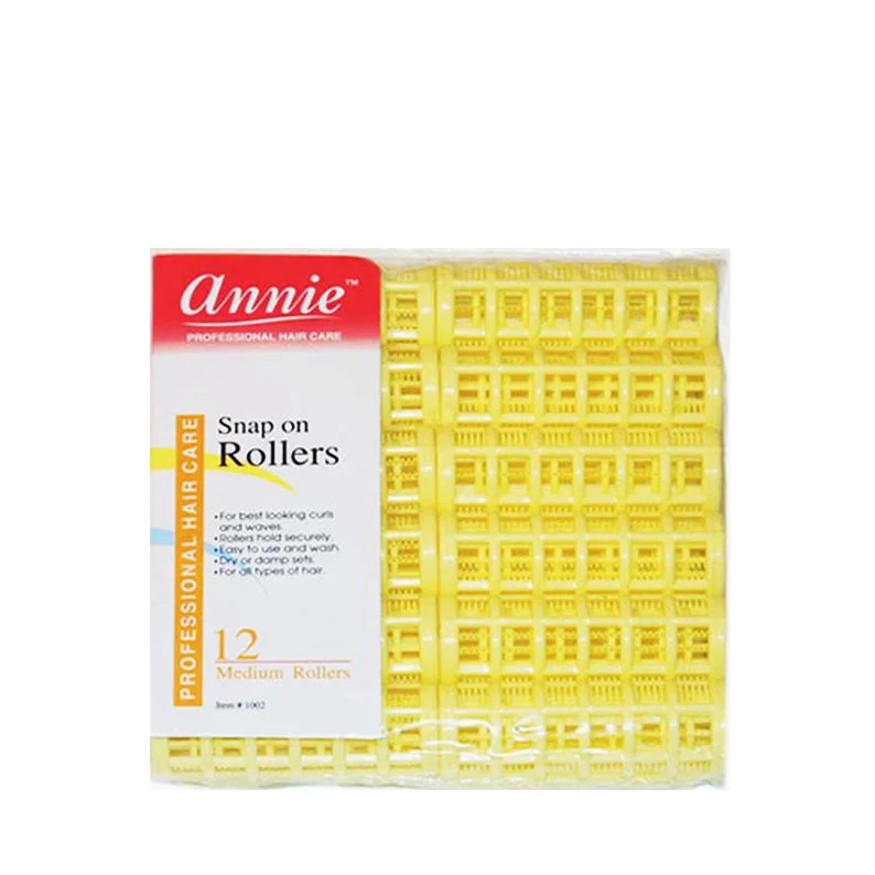 ANNIE Snap On Roller 12pcs 0.75"[YELLOW] #01002