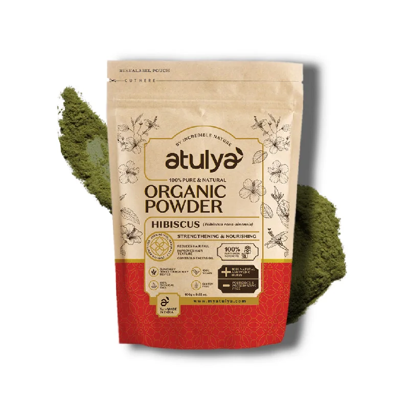 atulya Organic Hibiscus Powder - 100gm (Buy 3 Products & Get Rs.300 Off)