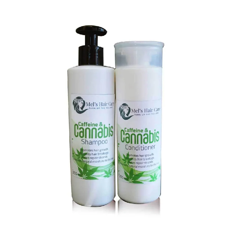 Coffee and Cannabis Shampoo and Conditioner set