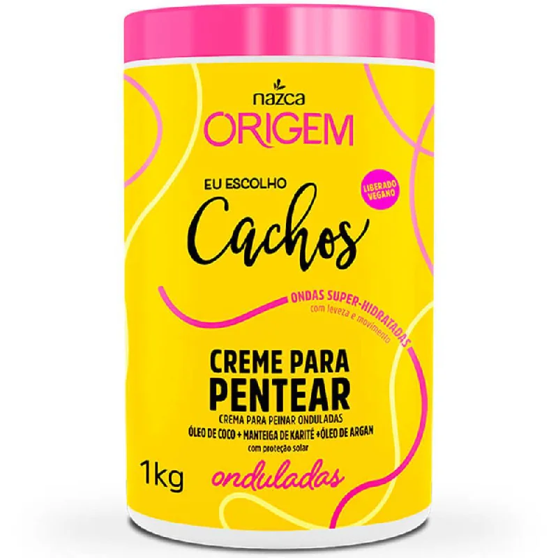 Origem Combing Cream Cachos Onduladas Wavy Curls Finisher 1kg - Nazca