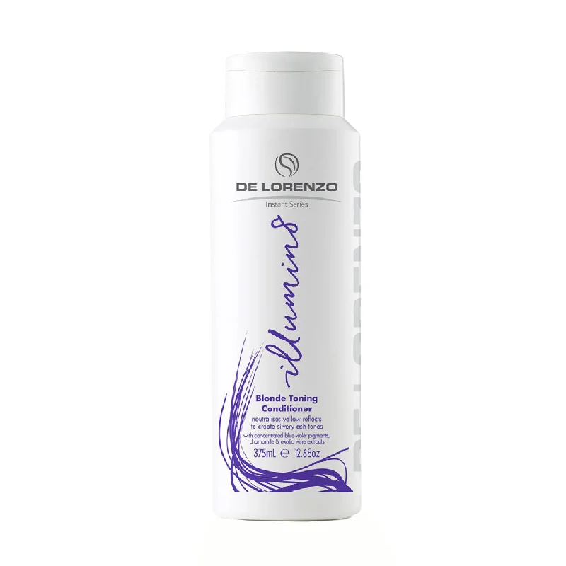 Organic hair care for hair sturdiness-De Lorenzo Instant Illumin8 Blonde Toning Conditioner 375ml