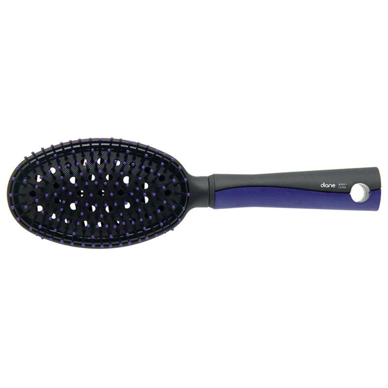 Thin-ease cream-Diane Oval Vented Paddle Brush