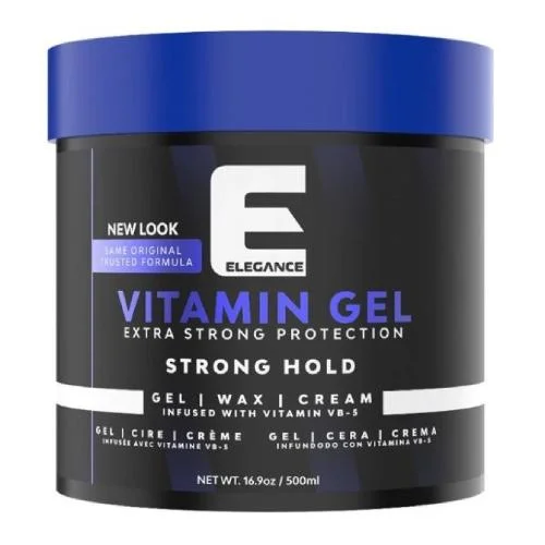 Strand grip lotion-Elegance Vitamin Pro-VB5 Strong Hold Gel