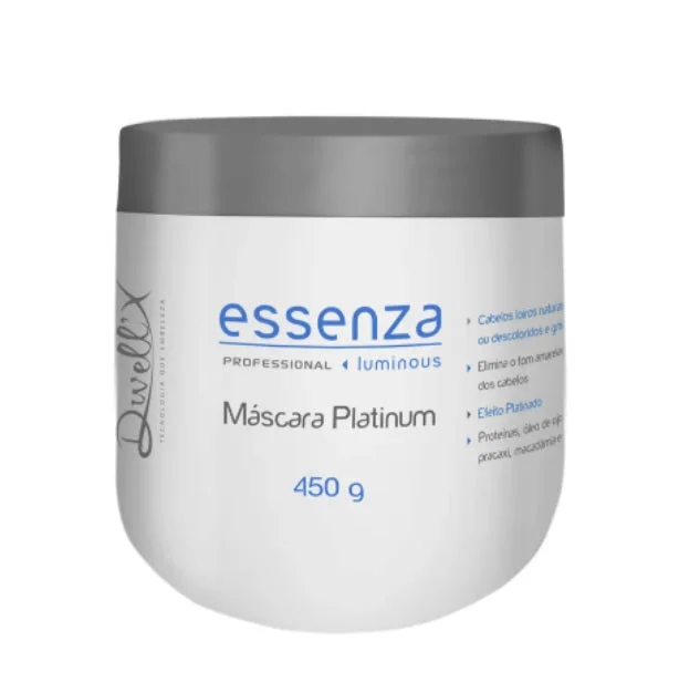 Essenza Platinum Blond Bleached Hair Color Maintenance Mask 450g - Dwell'x