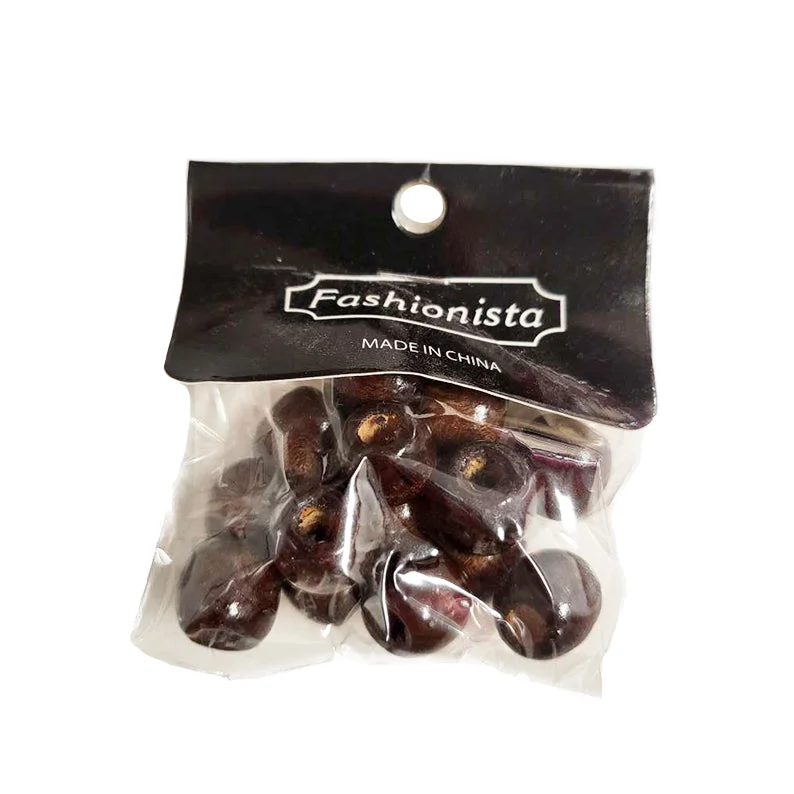 FASHIONISTA Wooden Beads [DARK BROWN]