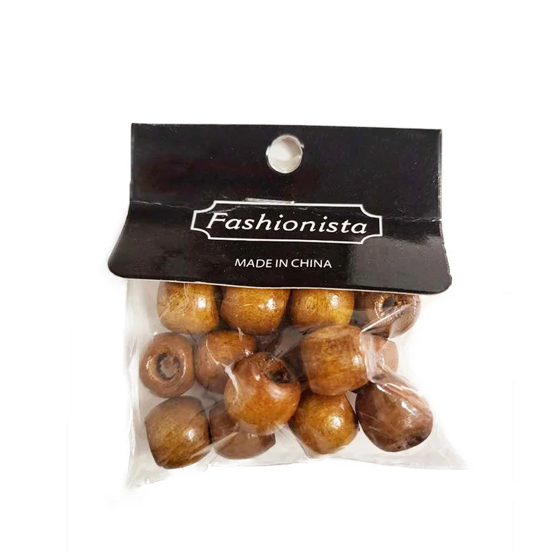 FASHIONISTA Wooden Beads [MEDIUM BROWN]