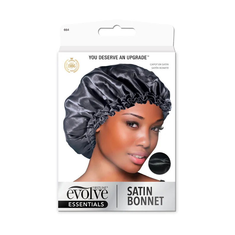 FIRSTLINE EVOLVE Satin Bonnet [ONYX] #664