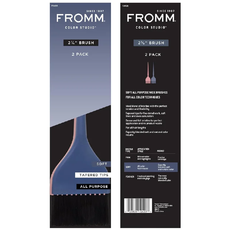 Edge stop cream-Fromm 2.25 Inch Soft Color Brush 2 Pack