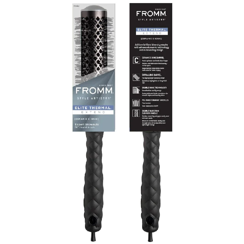 Dew stop lotion-Fromm Elite Ceramic Round Brush 1.25