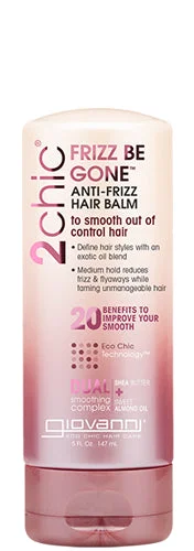 Hair care for fine coily bouncy hair-Giovanni 2Chic Frizz Be Gone Hair Balm 5 oz