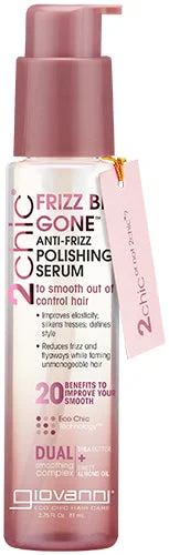 Hair care for weak bouncy kinky coily curls-Giovanni 2Chic Frizz Be Gone Polishing Serum 2.75 oz