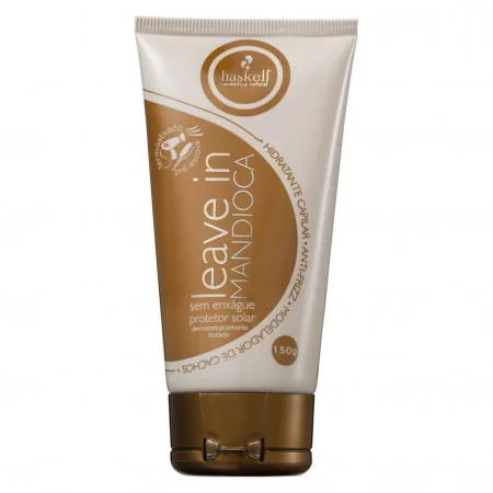 Strand stop cream-Anti Frizz Moisturizing Thermoactivated Cassava Leave In Finisher 150g - Haskell