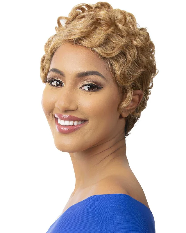 Synthetic wigs with rich waves-HD Lace Drew | Lace Front & Lace Part Synthetic Wig by It's a Wig