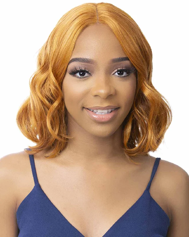 Synthetic wigs with neat curls-HD Lace Lulu | Lace Front & Lace Part Synthetic Wig by It's a Wig