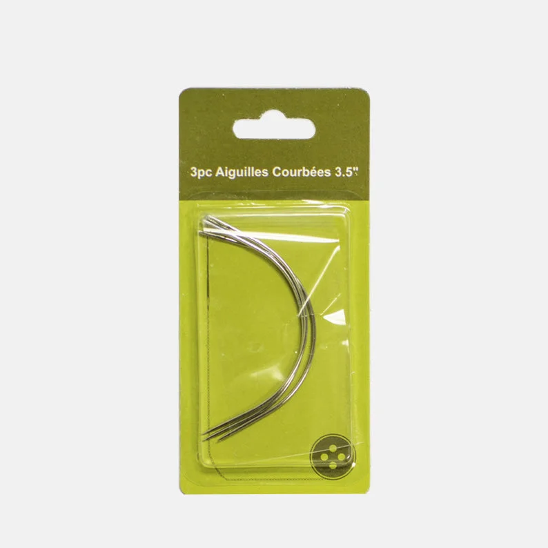 HERA BEAUTY Curved Needle 3pcs - 3.5"