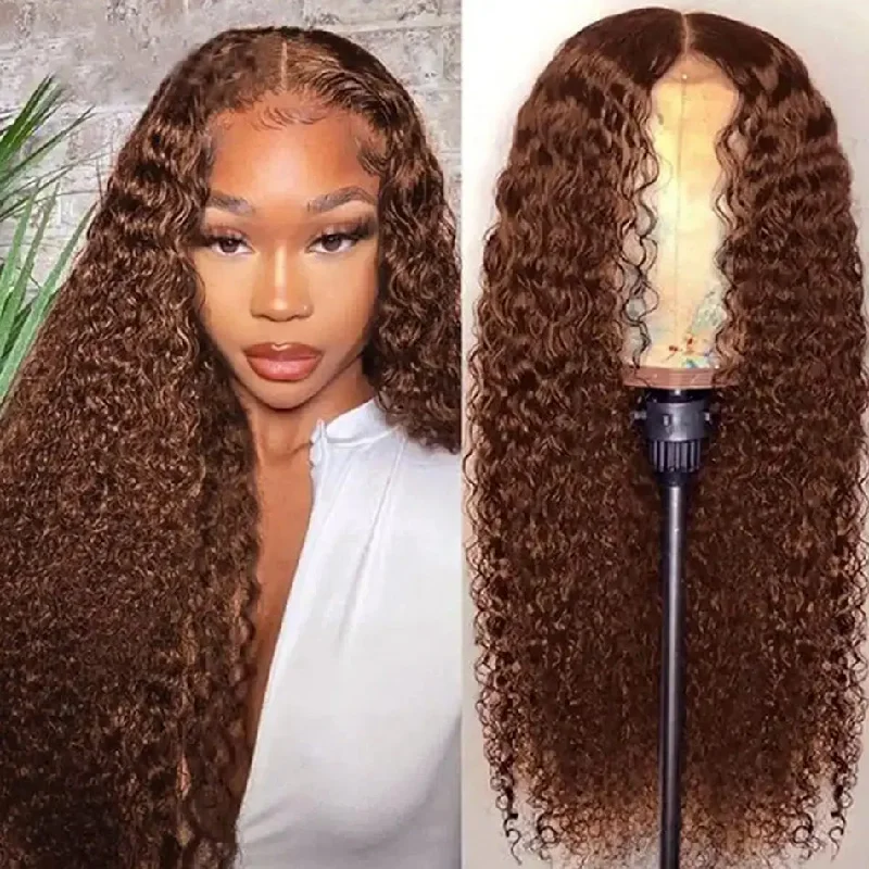 real person hair ring concrete band-Hot Star 180% Density Chocolate Brown Colored 5x5 13x6 Lace Front Closure Wig 4x6 Glueless Ready To Go Human Hair Wig