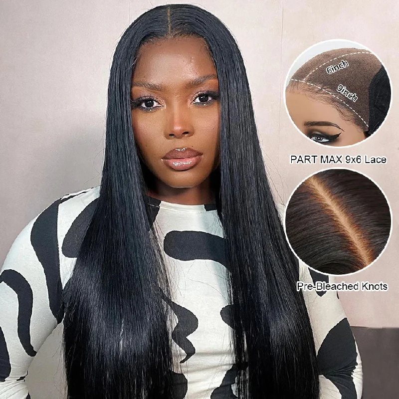 real person hair ring 70s style-Hot Star Part Max 9×6 M-Cap Glueless Lace Ready To Go Wig Straight Pre-Everything Ready To Wear Human Hair Wigs