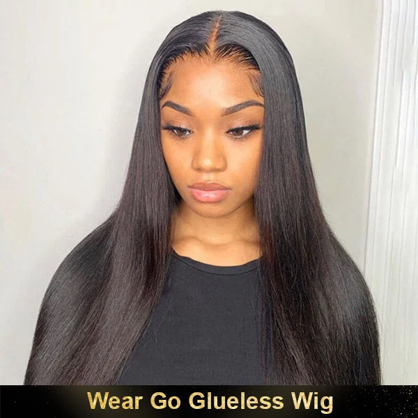 real person hair ring ridged detail-Wear Go Undetectable 13x4 HD Lace Front Wigs Glueless Human Hair Wigs Natural Look Beginner Friendly for Women