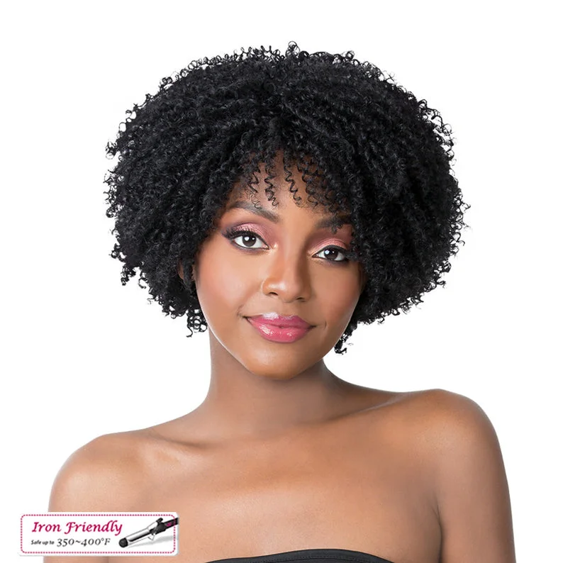 Synthetic wigs with rich curls-IT'S A WIG Synthetic 2020 Full Cap Wig COILY GIRL