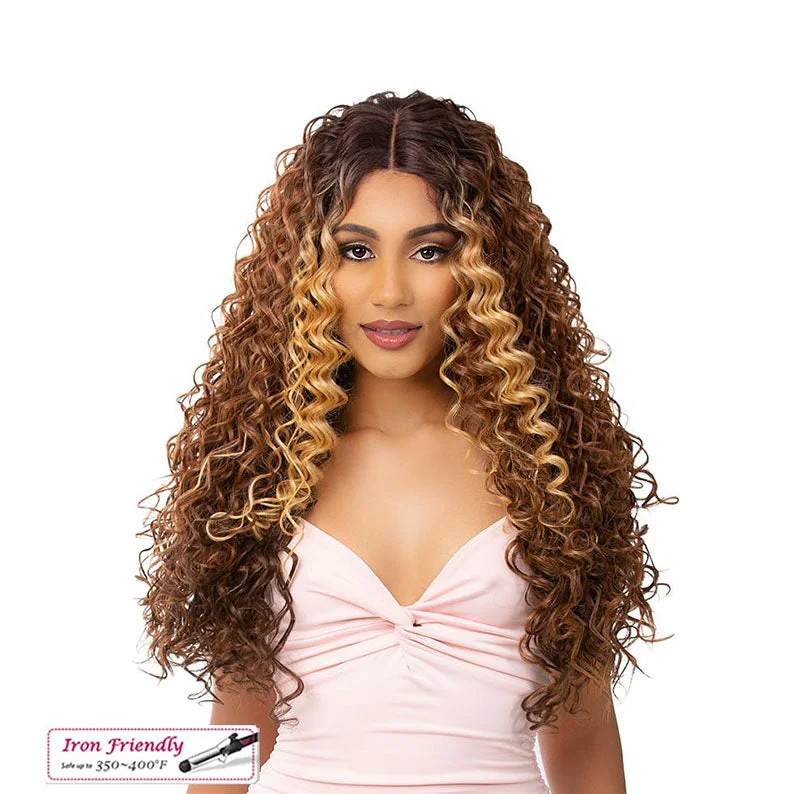 Saffron synthetic wigs bold-IT'S A WIG Synthetic HD Lace Front Wig - JULIETTA