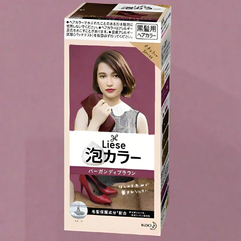 Kao Liese Prettia Bubble Hair Color Burgundy Brown