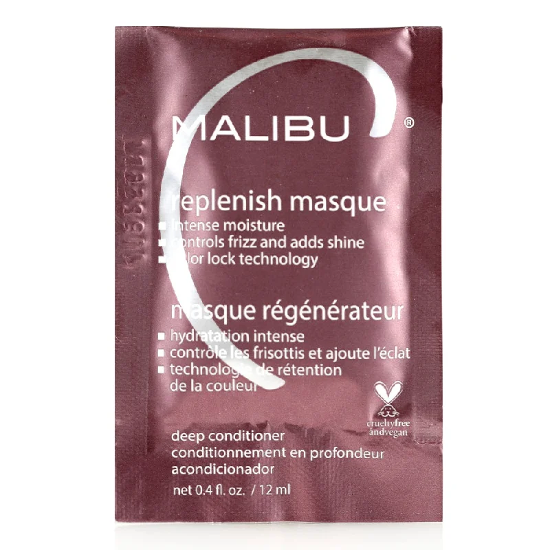 How to repair dry kinky coily curls-Malibu C Color-Lock Replenish Masque Packette .4 oz