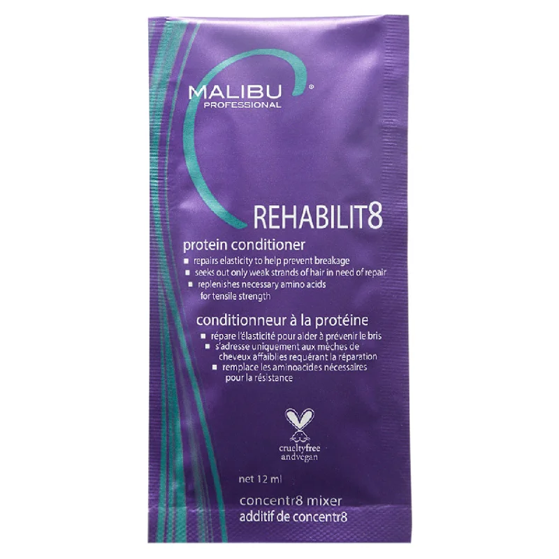 Hair care tips for hair hydration boost-Malibu C Rehabilit8 Protein Conditioning Packette