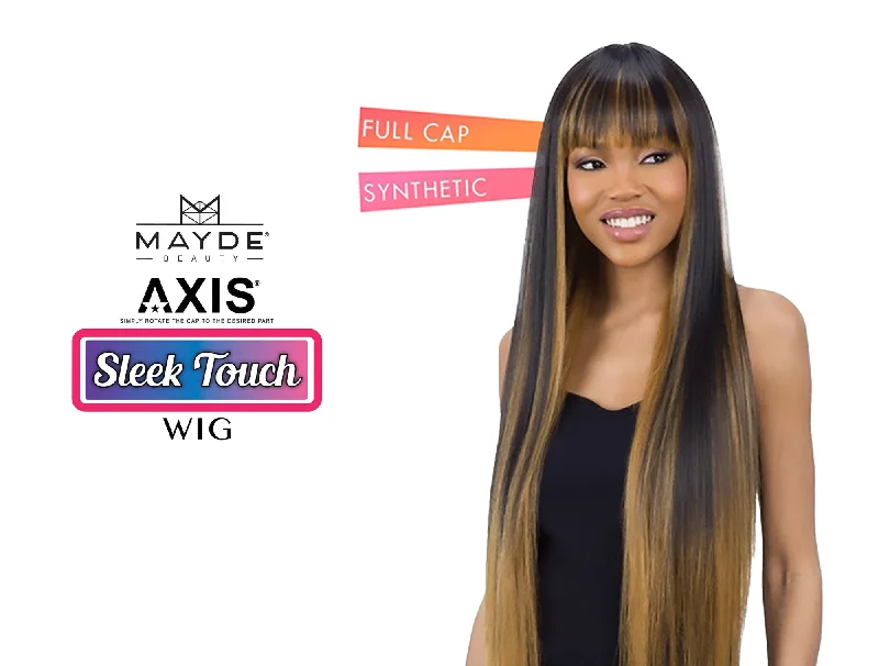 Synthetic wigs for lush dinners-MAYDE BEAUTY AXIS SYNTHETIC WIG SLEEK CHINA BANG