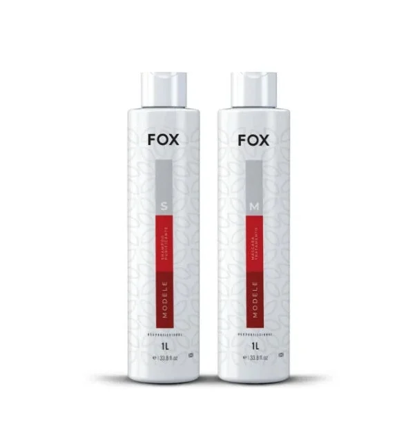 Curl flare cream-Modele Progressive Brush Hair Straightening Brazilian Blowout Kit 2x1L - Fox