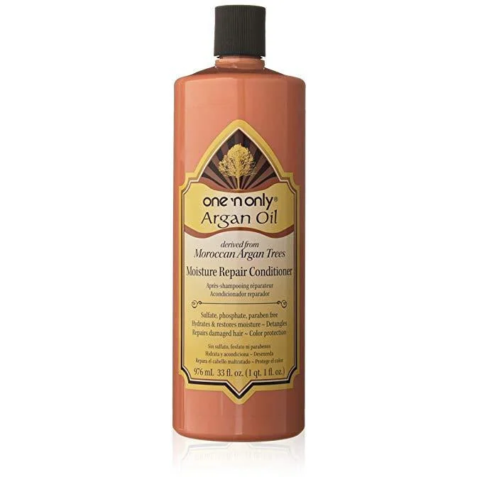 How to hydrate damaged bouncy coily kinky hair-One'n Only Argan Oil Moisture Repair Conditioner 33 Oz