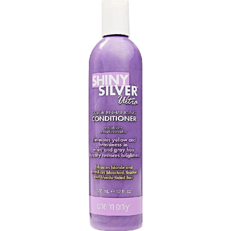 Hair care tips for hair sturdiness-One'n Only Shiny Silver Conditioner 12 Oz